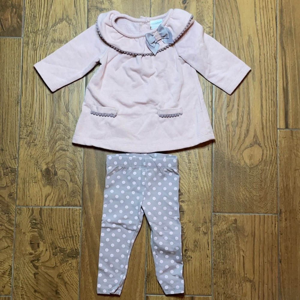 Piper & Poise | Purple 2-Piece Set | Long Sleeve | Infant Girls | 3-6 Months
